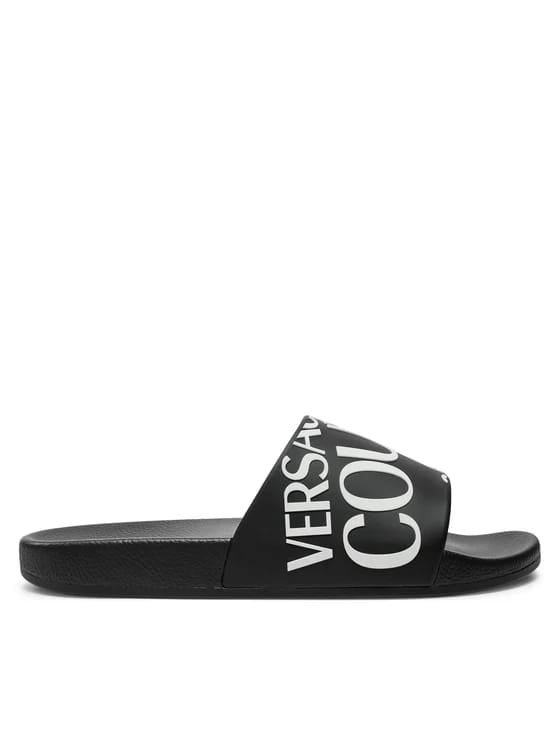 VERSACE JEANS COUTURE Șlapi Unisex 77YA3SQ1 71352 Negru