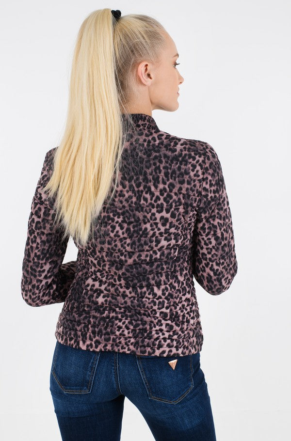 GUESS Jachetă damă animal print W1RL52WCOG0 Maro