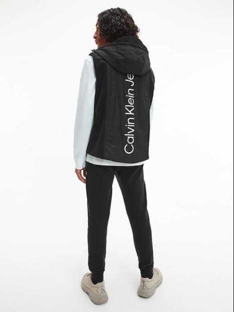 CALVIN KLEIN JEANS Vestă J30J319887 BEH Negru
