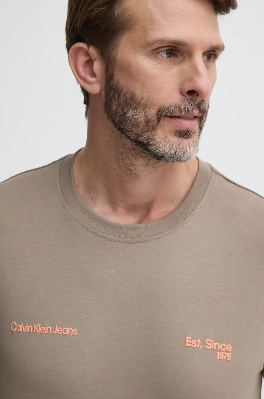 CALVIN KLEIN JEANS Tricou J30J326867 Bej
