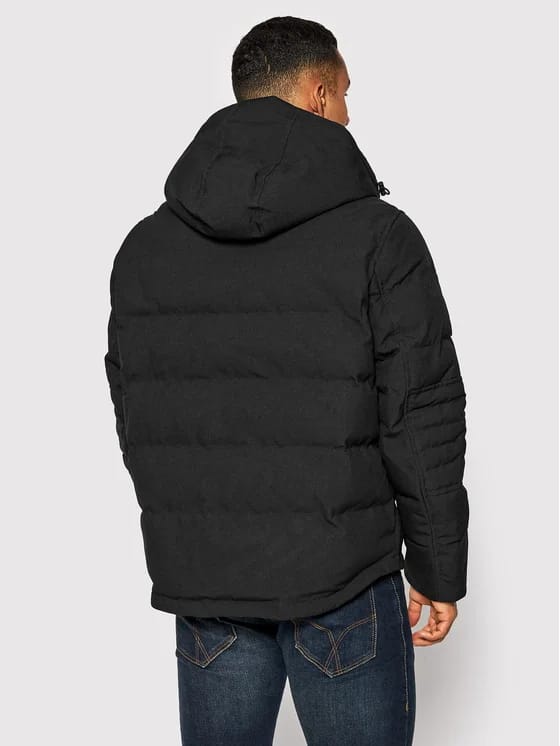 TOMMY HILFIGER Geacă din puf Rockie MW0MW19664 Negru