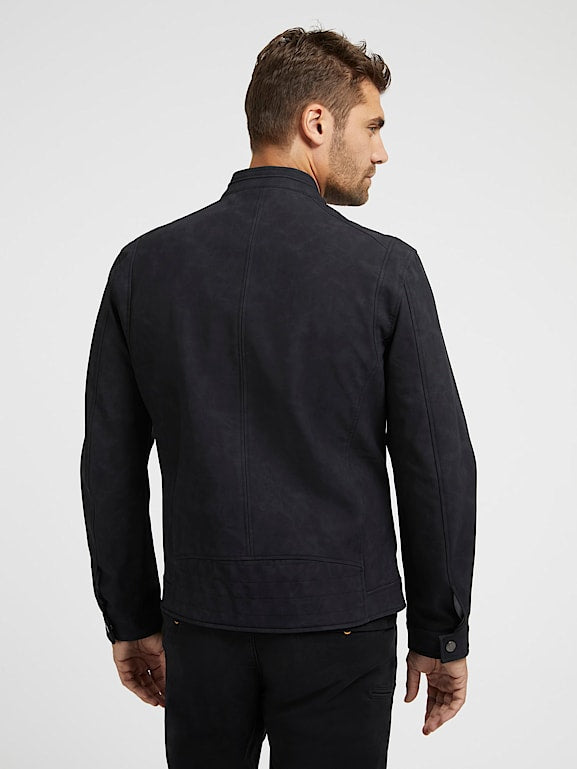 GUESS Jachetă Biker M3YL00WFHA0 Negru