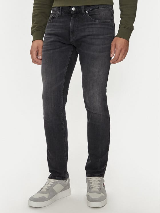 TOMMY JEANS Blugi Scanton DM0DM19301 Negru