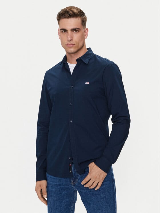 TOMMY JEANS Cămașă DM0DM19519 Bleumarin