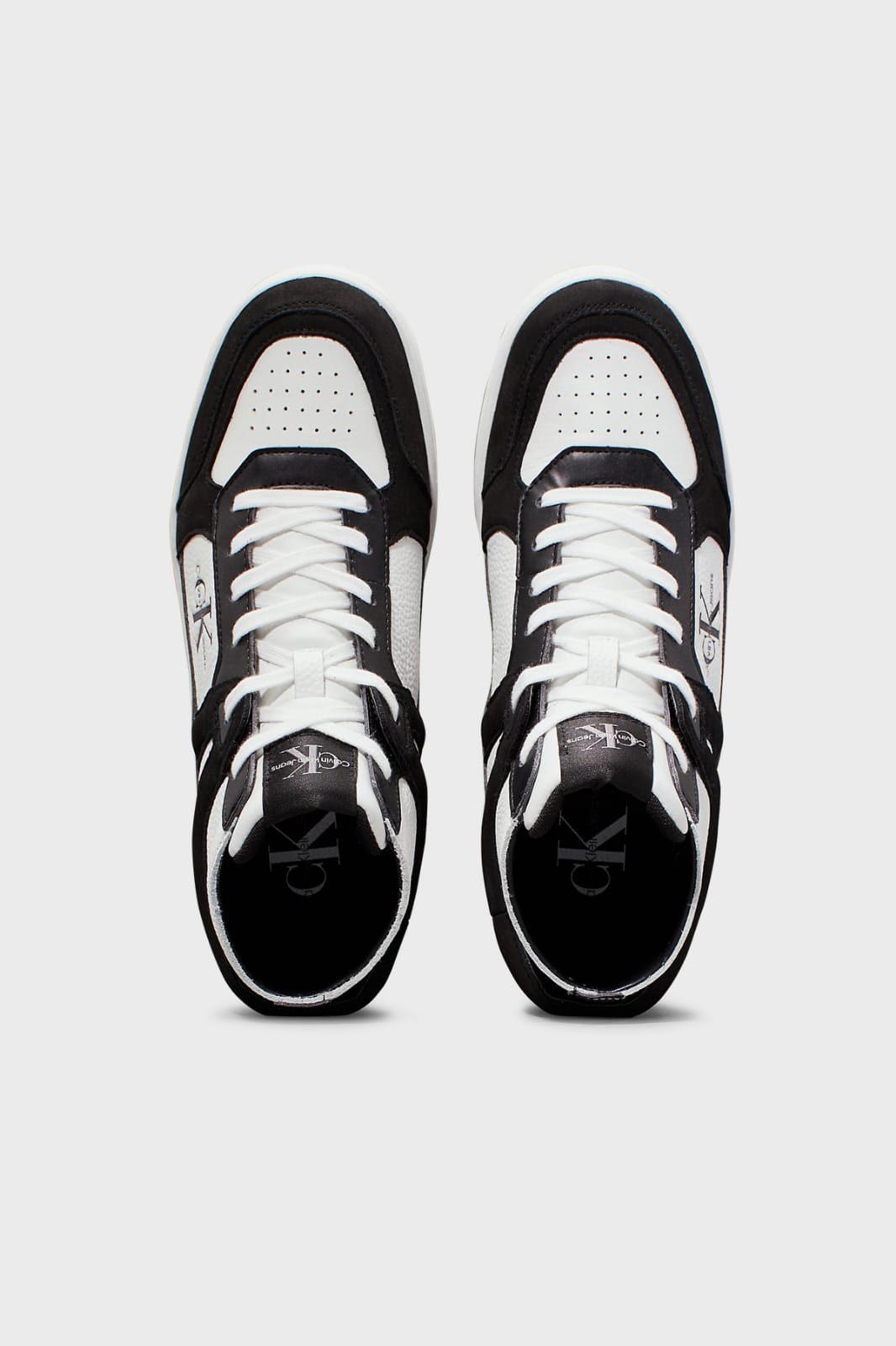 CALVIN KLEIN Basket Cupsole Mid Ml Mix YW0YW01578 Alb/Negru Unisex