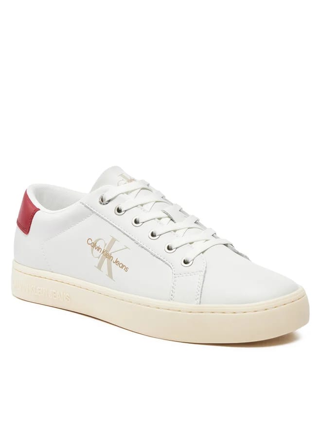 CALVIN KLEIN JEANS Sneakers Classic Cup Low Lace Up LTHYM0YM00491 Alb