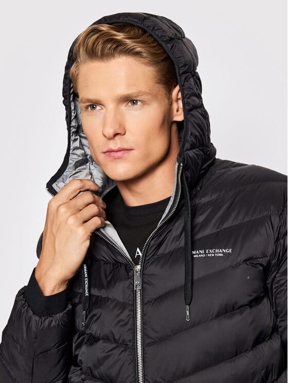ARMANI EXCHANGE Geacă cu glugă 8NZB53 ZNW3Z 0217 Negru