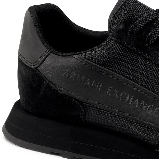 ARMANI EXCHANGE Sneakers cu adaos de piele - Negru