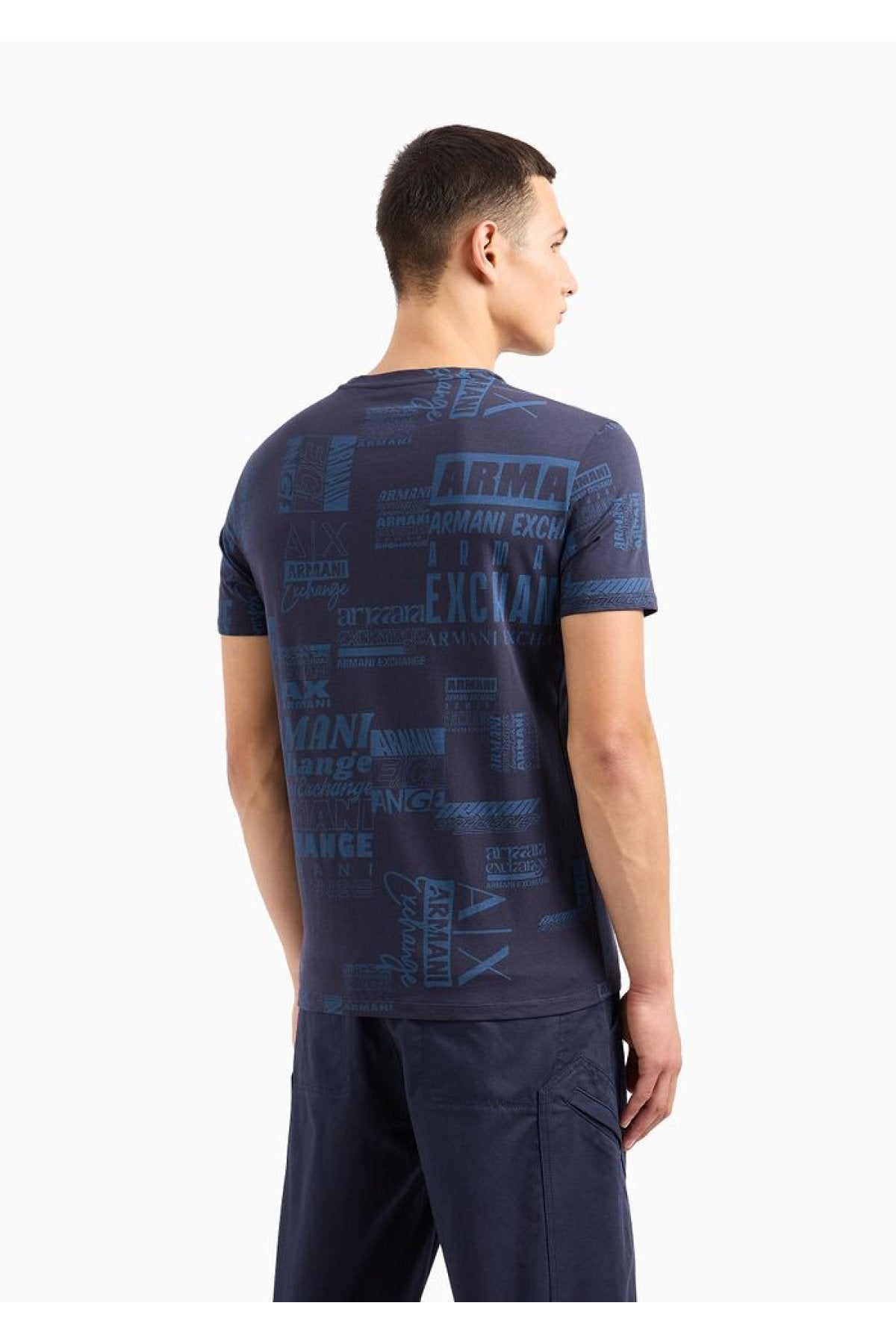 ARMANI EXCHANGE Tricou 3DZTHWZJ8EZ 75AG Bleumarin