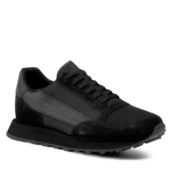 ARMANI EXCHANGE Sneakers cu adaos de piele - Negru