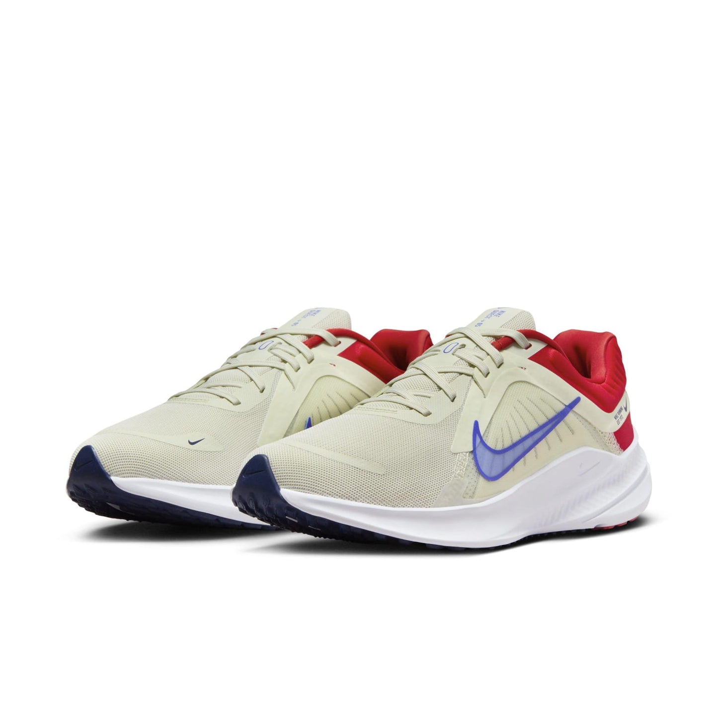 NIKE Quest 5 Beige Red Men Runner Road Shoes Sneakers DD0204-009