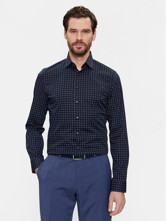 CALVIN KLEIN Cămașă K10K112091 Bleumarin