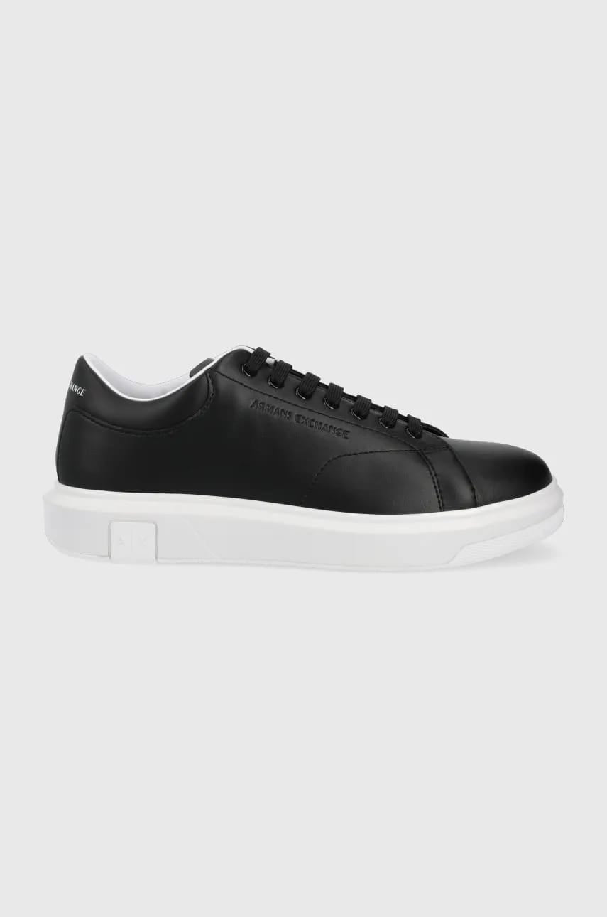 ARMANI EXCHANGE Sneakers din piele - Negru