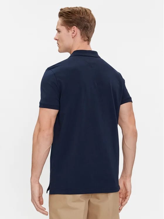 TOMMY JEANS Tricou Polo DM0DM18312 C1G Bleumarin