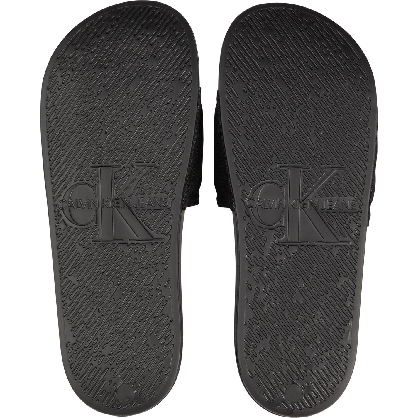 CALVIN KLEIN JEANS Șlapi Bărbătești Slide Monogram Co YM0YM0061 Negru