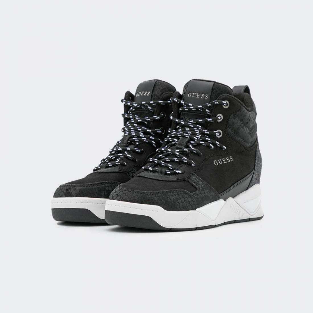 GUESS Sneakers Dense Midn FL8DENLEL12 Negru