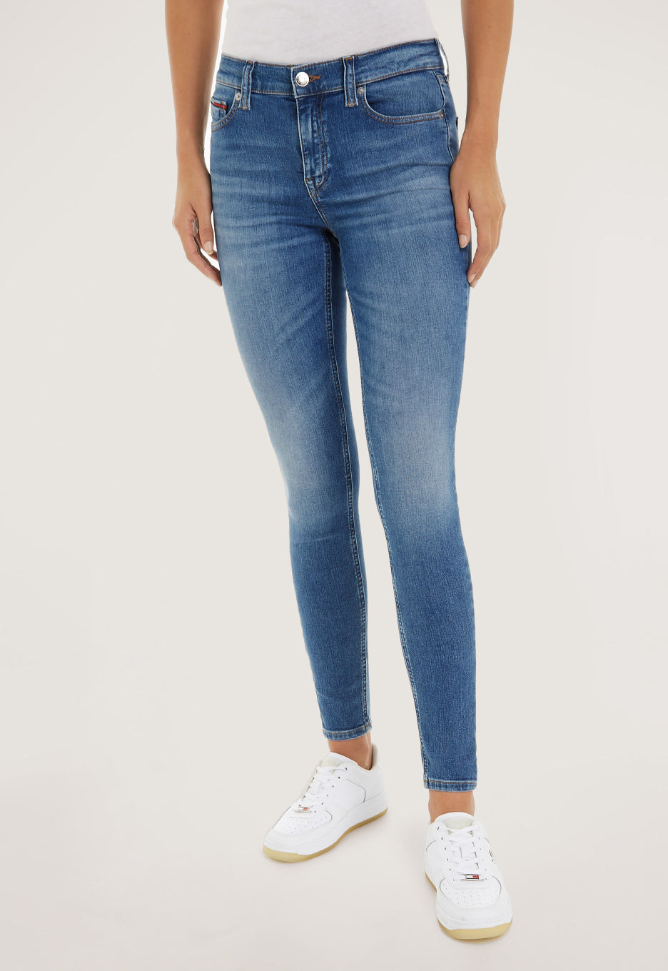 TOMMY JEANS Blugi Nora DW0DW16041 1A5 Albastru deschis