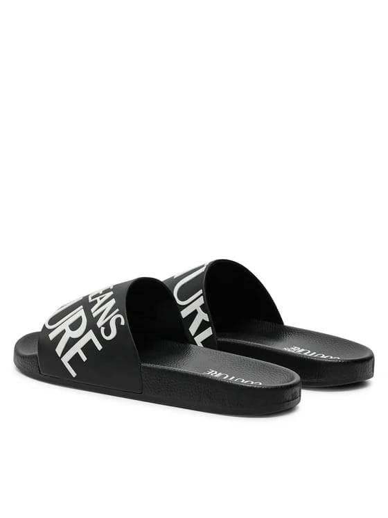 VERSACE JEANS COUTURE Șlapi Unisex 77YA3SQ1 71352 Negru