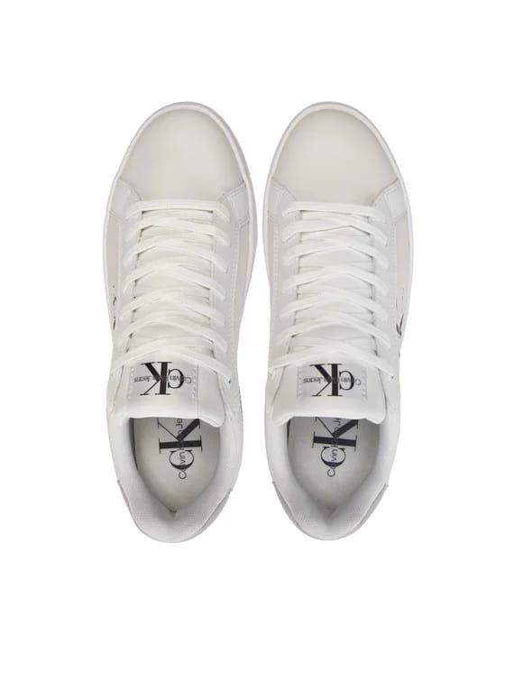 CALVIN KLEIN JEANS Sneakers Bold Platf Low Lace Lth Ml Mtl YW0YW01516 0K9 Alb
