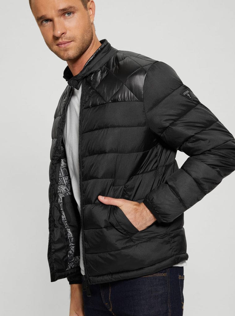 GUESS Jachetă matlasată M3BL12WF5C2 Negru