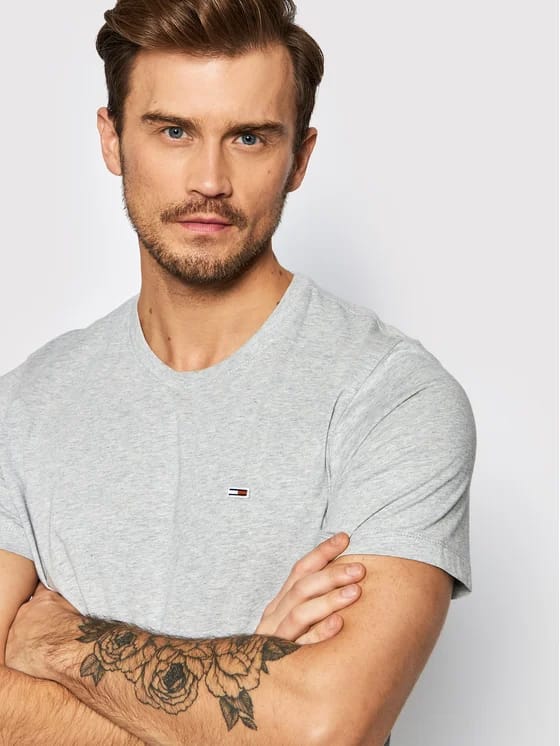 TOMMY JEANS Tricou Classic DM0DM09598 P01 Gri