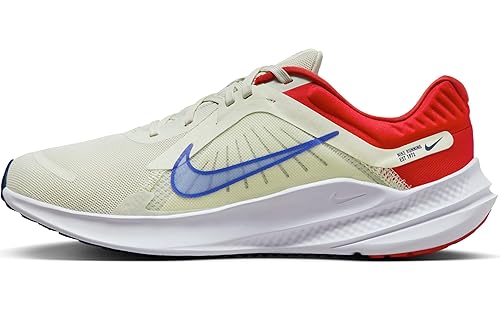 NIKE Quest 5 Beige Red Men Runner Road Shoes Sneakers DD0204-009