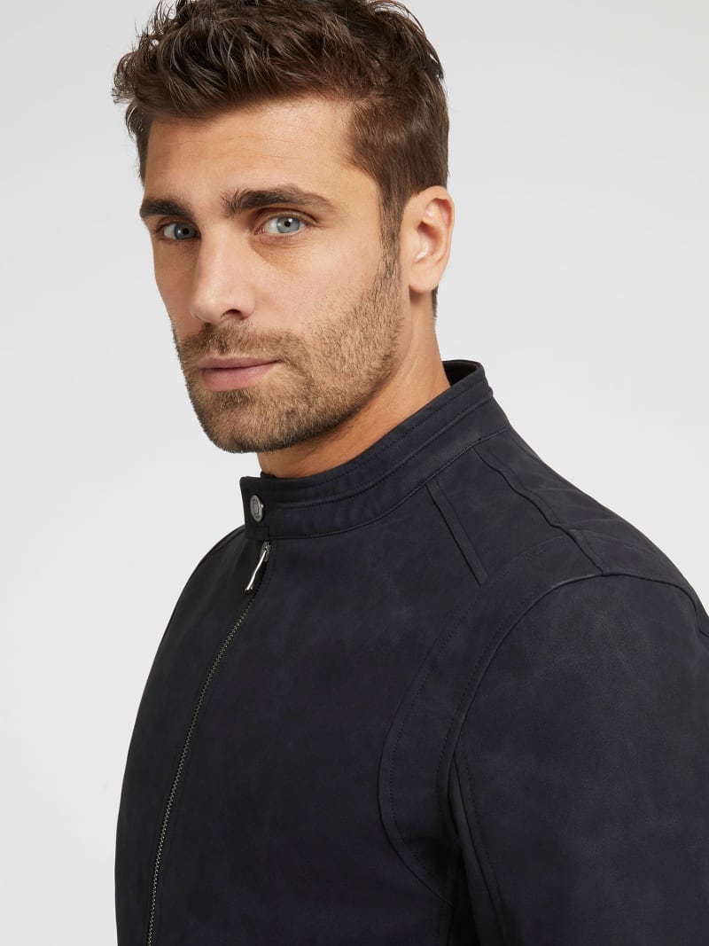 GUESS Jachetă Biker M3YL00WFHA0 Negru