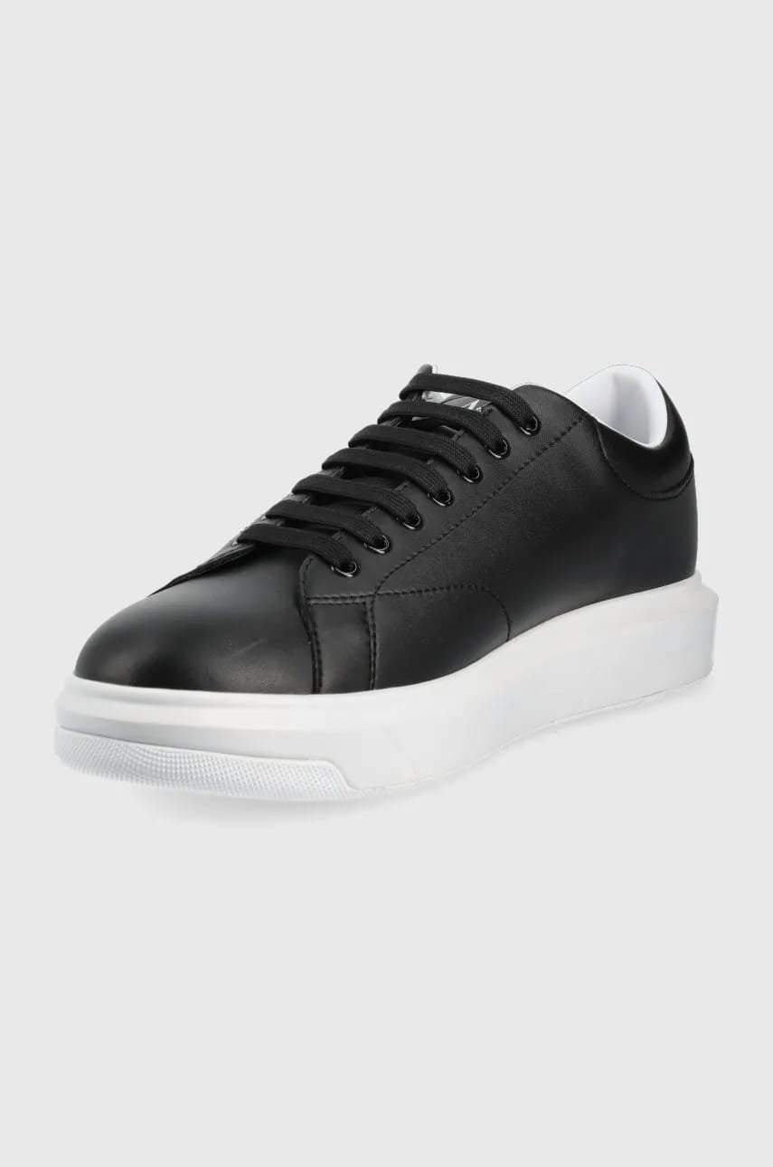 ARMANI EXCHANGE Sneakers din piele - Negru