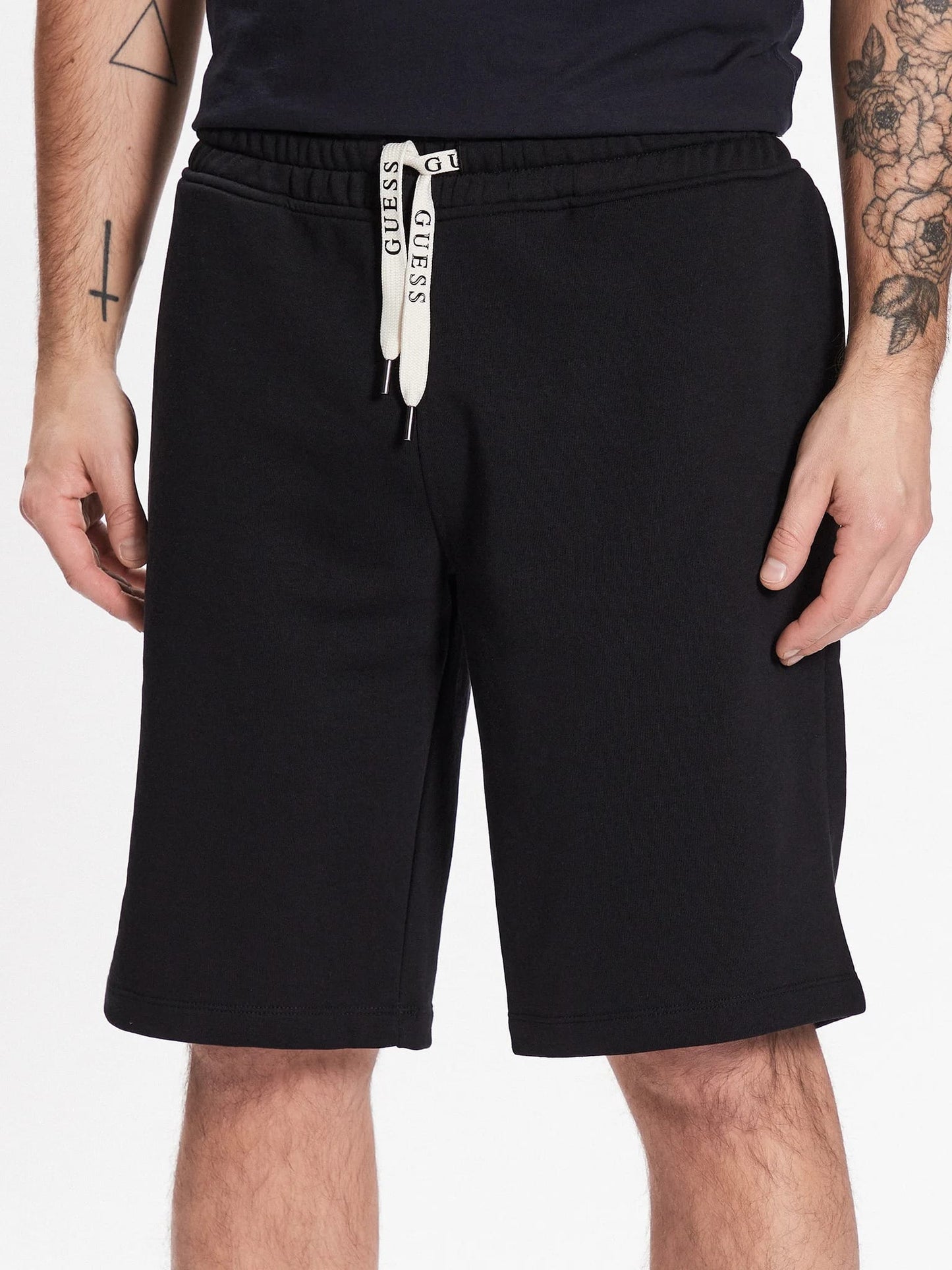 GUESS Pantaloni Scurți Bărbătești M3GD11KBK32 Negru