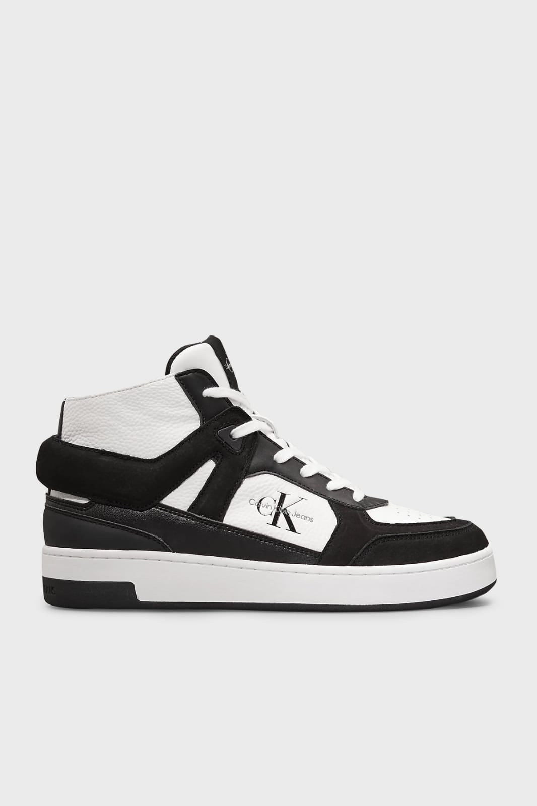 CALVIN KLEIN Basket Cupsole Mid Ml Mix YW0YW01578 Alb/Negru Unisex