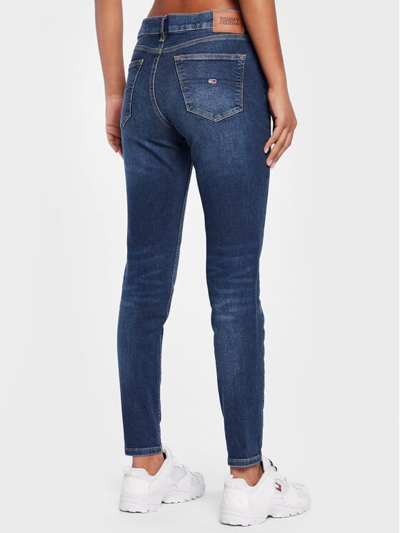 TOMMY JEANS Blugi Nora DW0DW14749 Albastru închis