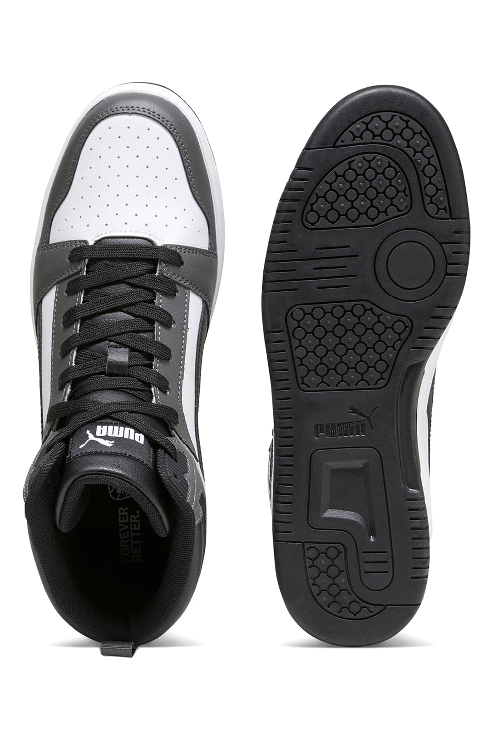 PUMA Sneakers High Rebound V6 Unisex White/Black/Shadow Gray