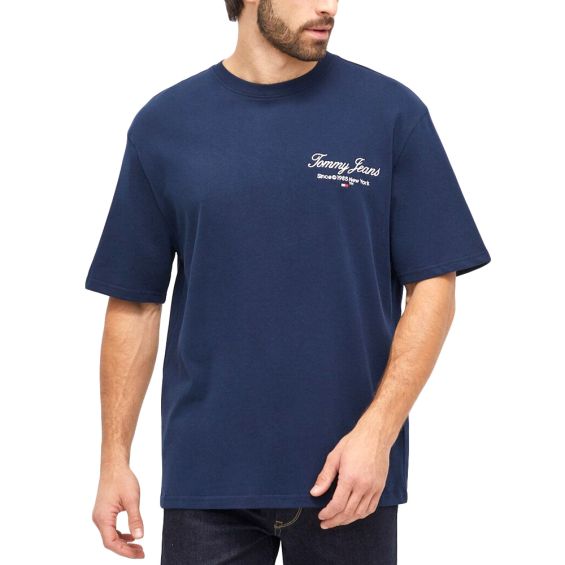 TOMMY JEANS Tricou Oversize - Bleumarin