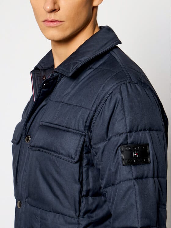 TOMMY HILFIGER Jachetă Quilted Airfield MW0MW14880 DW5 Albastru închis