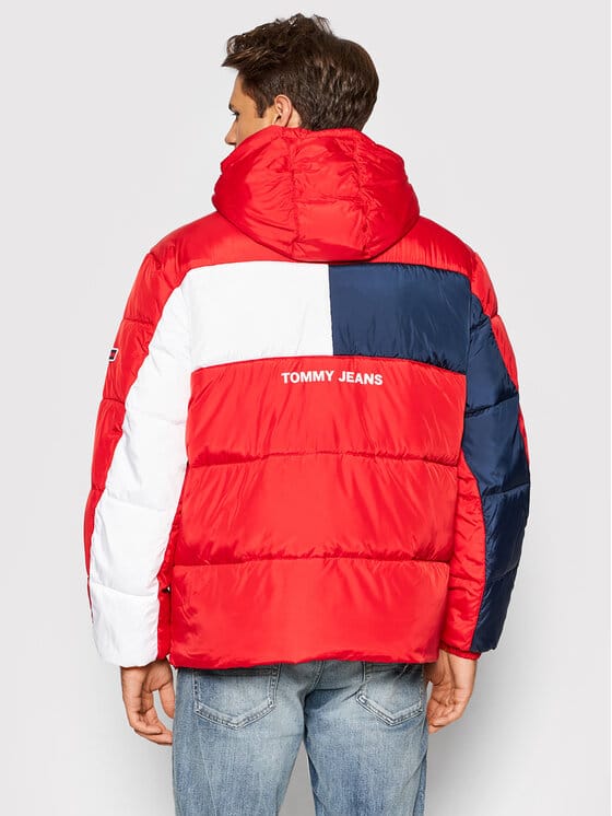 TOMMY JEANS Geacă din puf DM0DM12170 Roșu