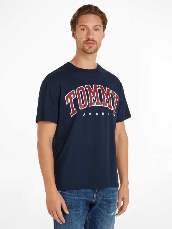 TOMMY JEANS Tricou DM0DM18537 C1G Bleumarin