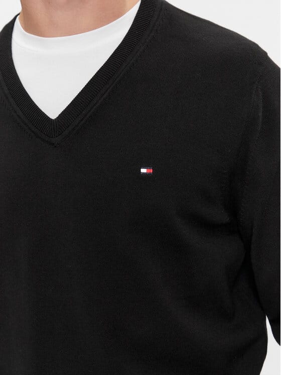 TOMMY HILFIGER Pulover MW0MW30956 Negru