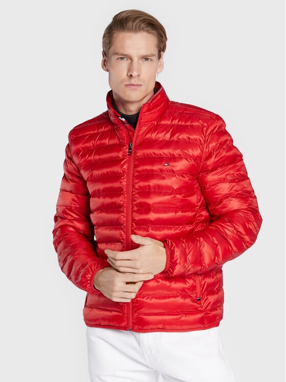 TOMMY HILFIGER Geacă din puf MW0MW18763 Roșu