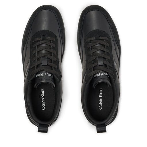 CALVIN KLEIN Sneakers Low Top Lace Up Lth Mix HM0HM00851 0GX Negru