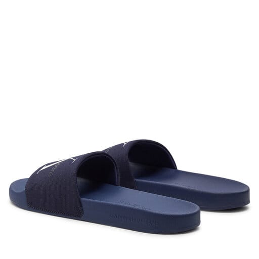 CALVIN KLEIN JEANS Șlapi Slide Monogram Co YM0YM00061 0GY Albastru