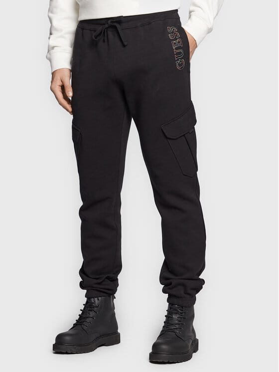 GUESS Pantaloni de trening M3RB16 KBDE2 Negru