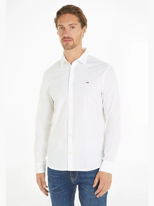 TOMMY JEANS Cămașă DM0DM19519 YBR Alb
