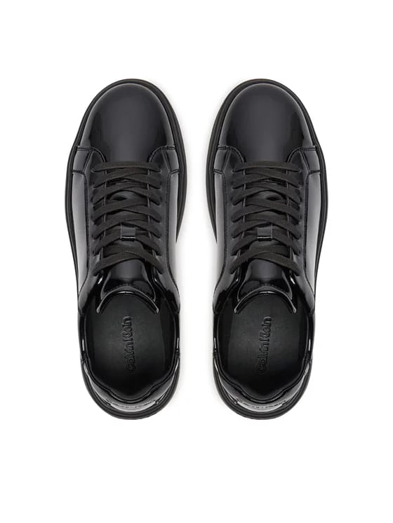 CALVIN KLEIN Sneakers Low Top Lace Up Pat HM0HM01602 Negru