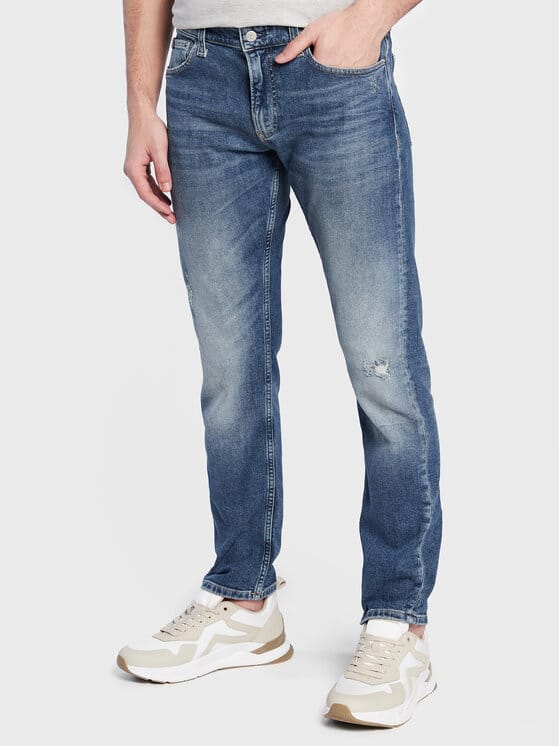 CALVIN KLEIN JEANS Blugi J30J322429 Albastru închis