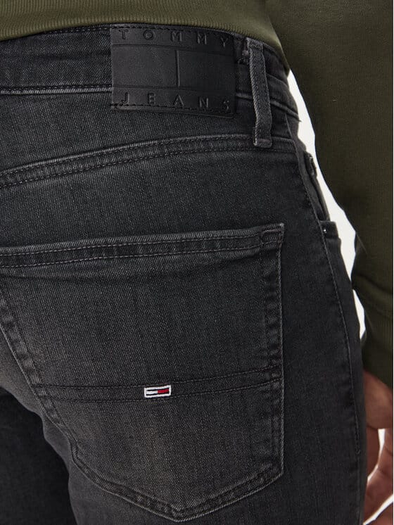 TOMMY JEANS Blugi Scanton DM0DM19301 Negru