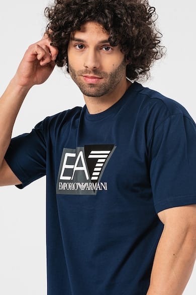 EMPORIO ARMANI Tricou 3DPT09PJ02Z 1554 Bleumarin