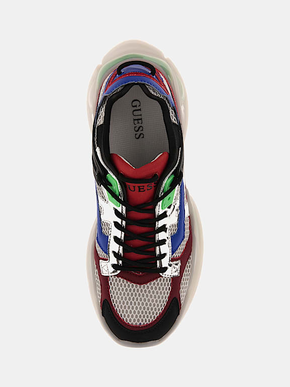 GUESS Belluno mixed - leather running shoes