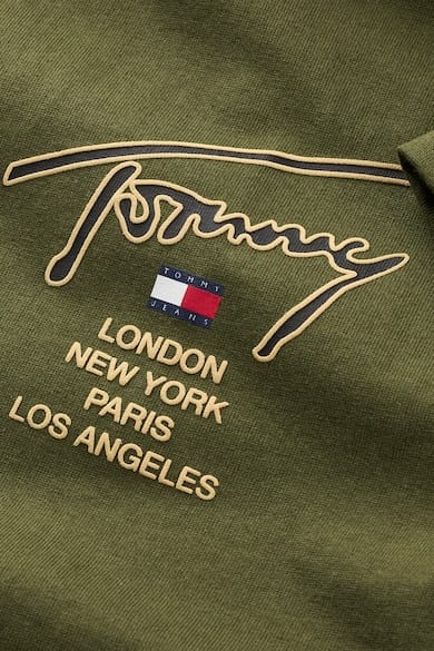 TOMMY JEANS Tricou DM0DM17729 MR1 Verde