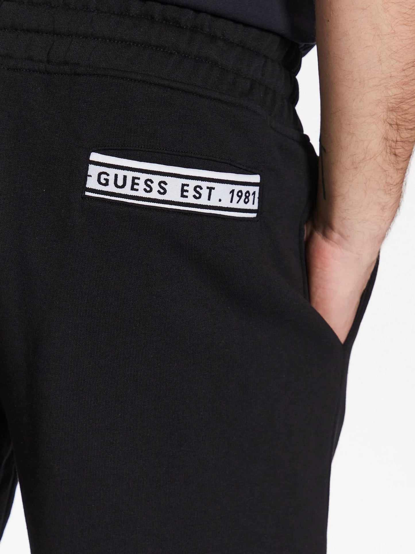 GUESS Pantaloni Scurți Bărbătești M3GD11KBK32 Negru