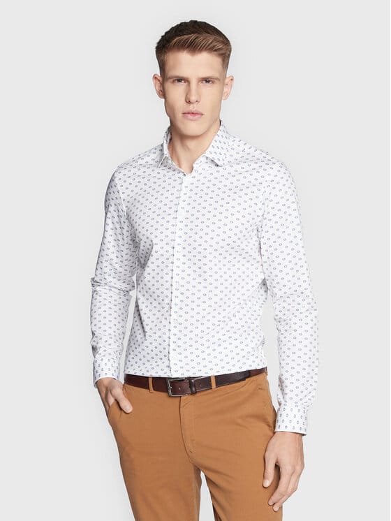 CALVIN KLEIN Cămașă K10K110930 Alb